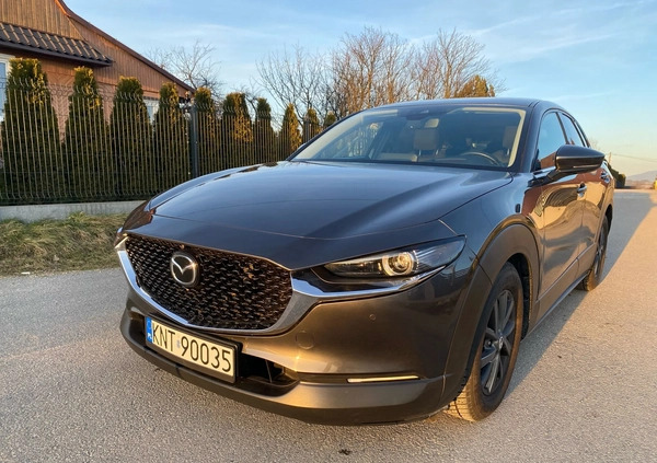 Mazda CX-30 cena 88000 przebieg: 37132, rok produkcji 2019 z Myślenice małe 67